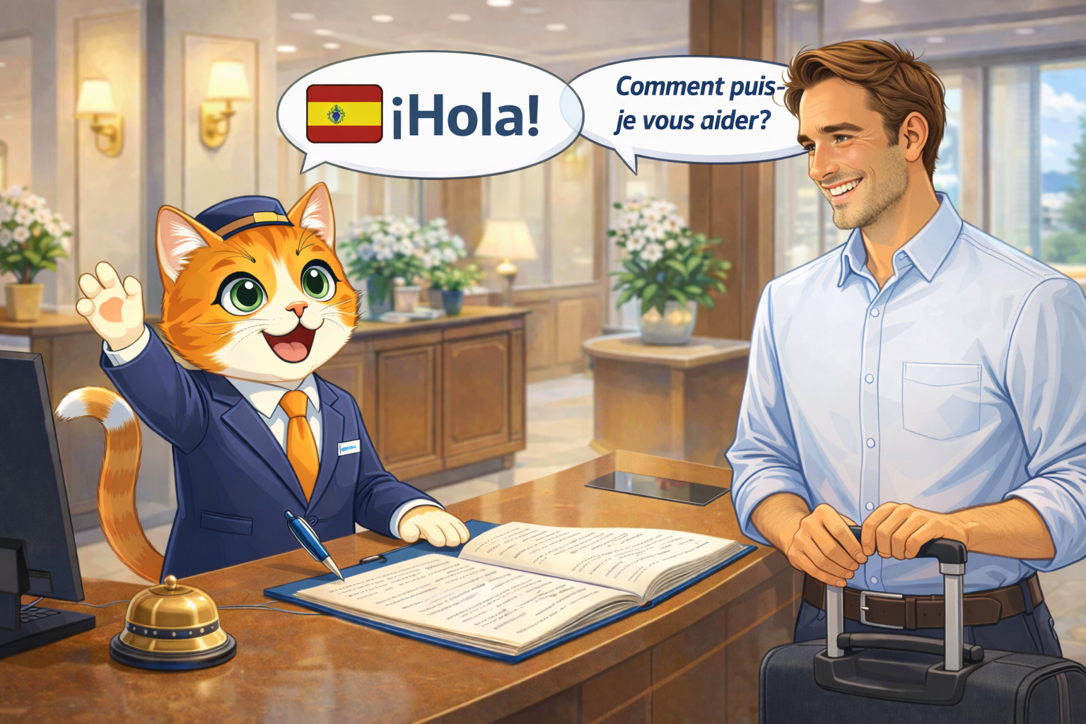 VoxTIQ hotel conversation