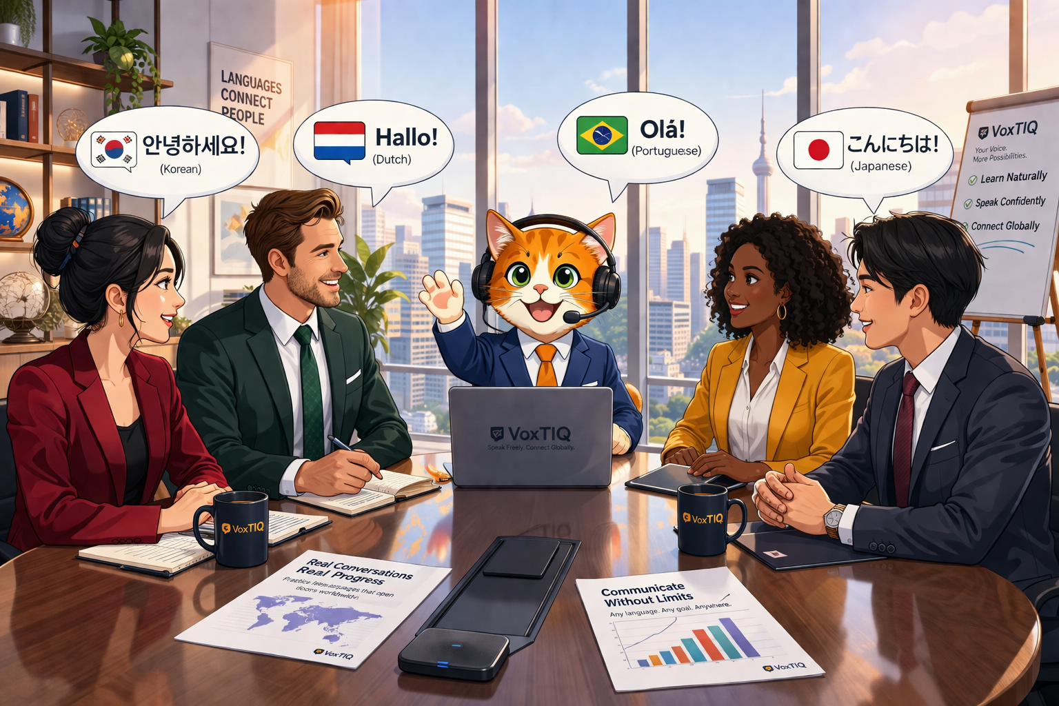 VoxTIQ meeting conversation