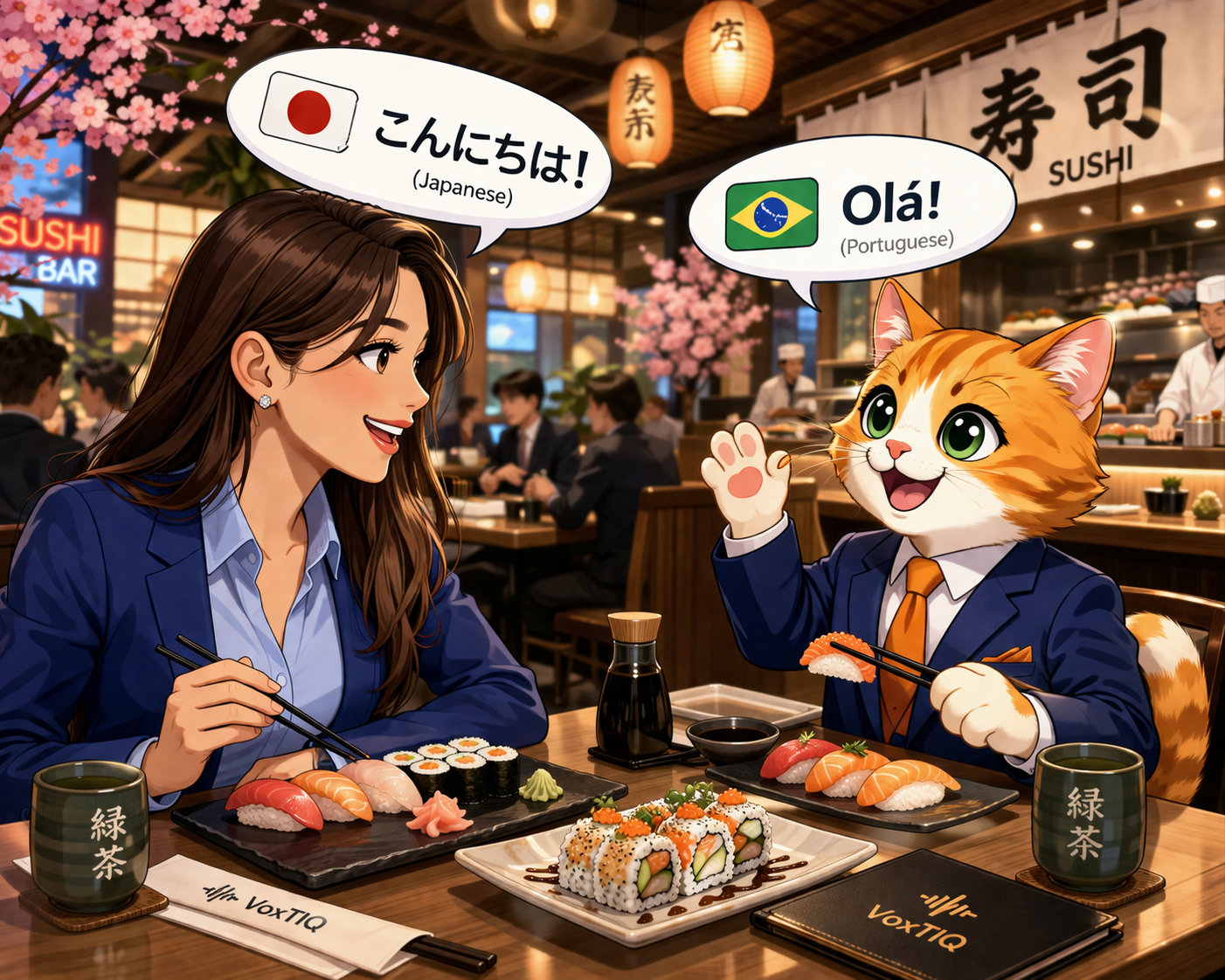VoxTIQ restaurant conversation
